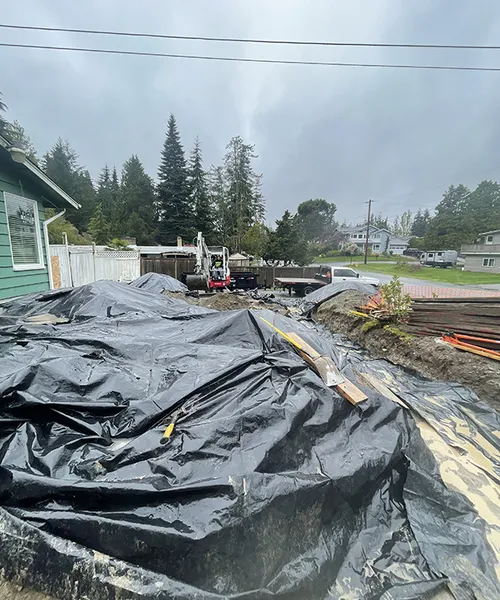 Excavation Foundation concrete in Edmonds 